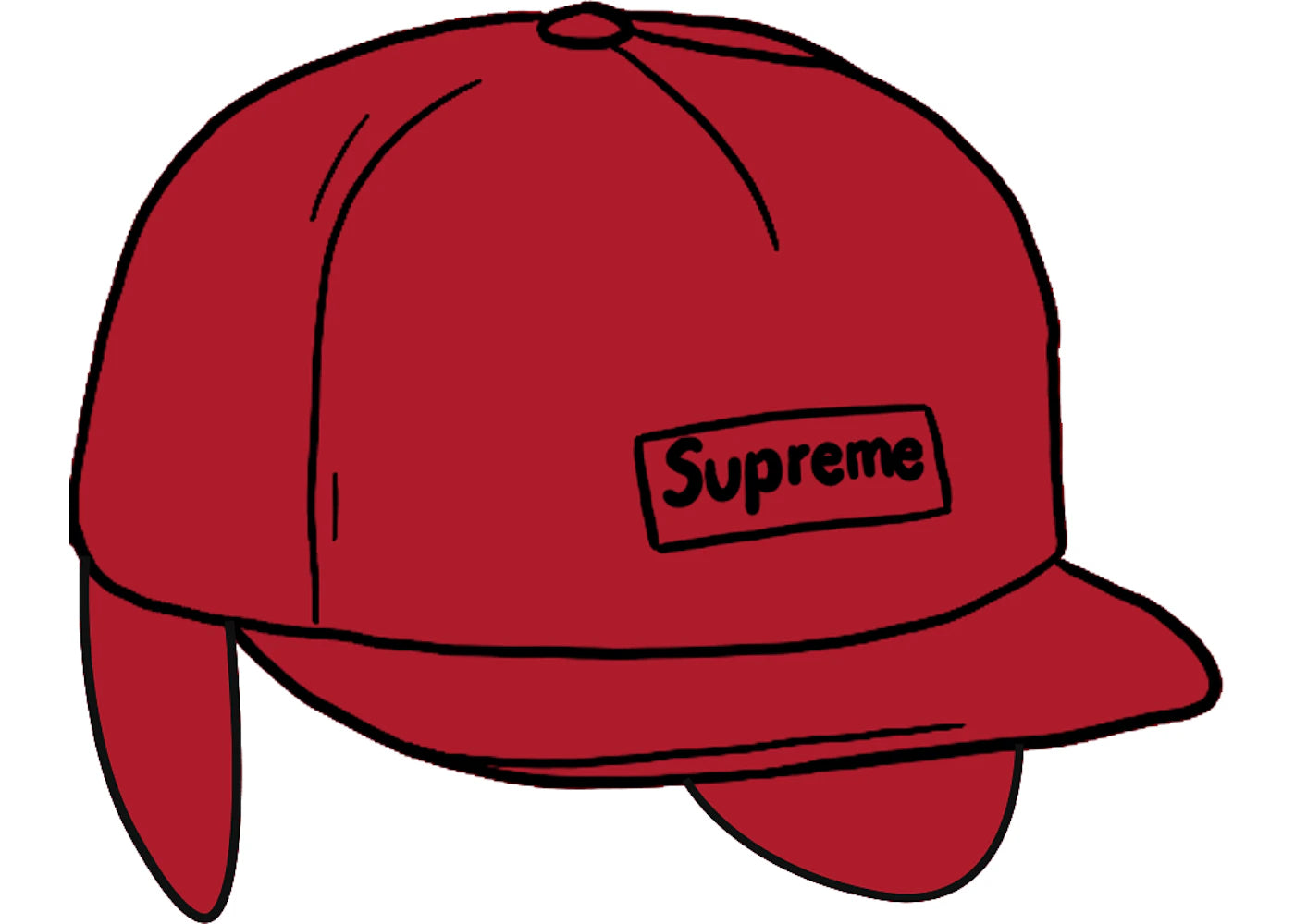 Supreme WINDSTOPPER Small Box Earflap 6-Panel Red