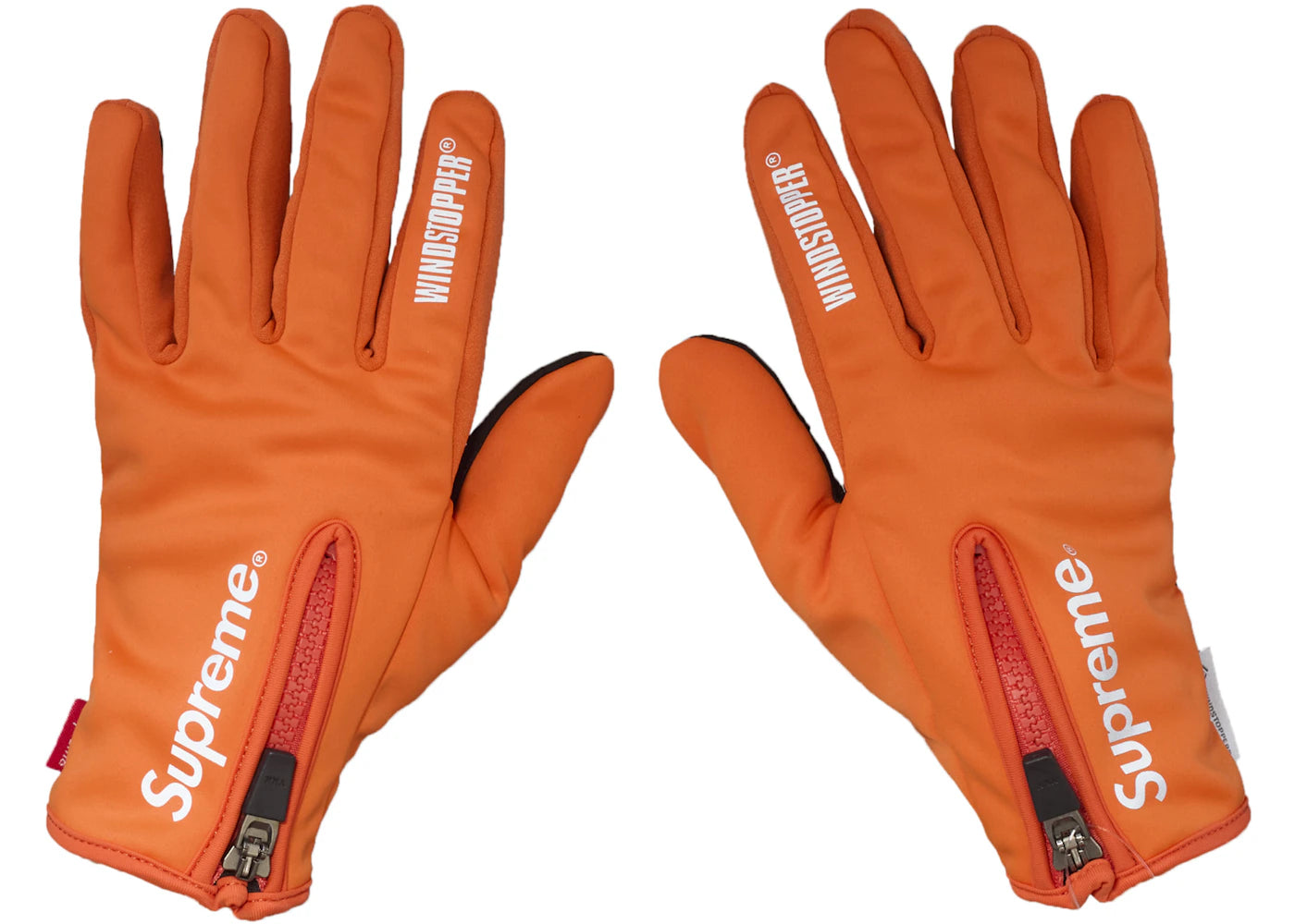 Supreme WINDSTOPPER Zip Gloves Orange