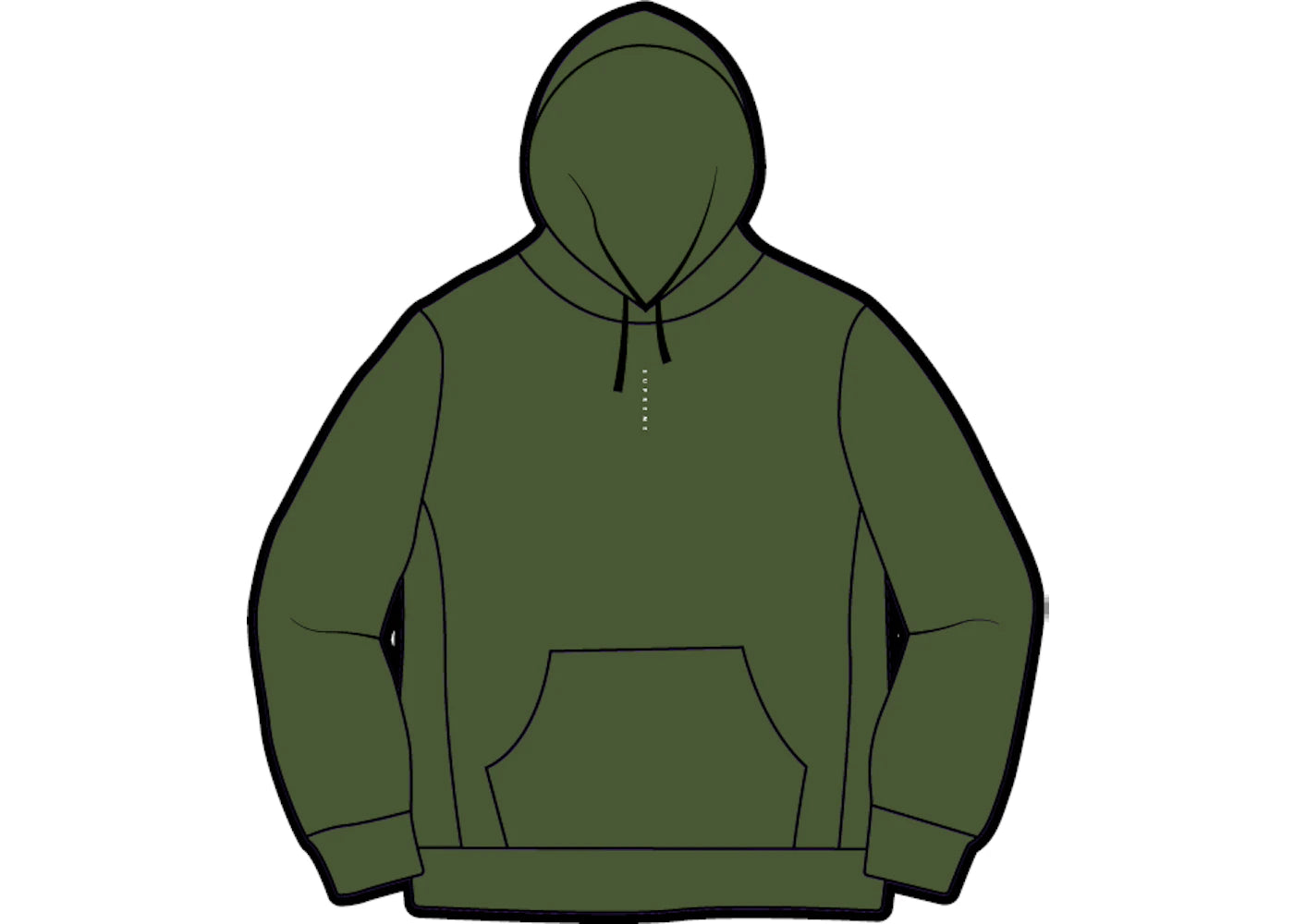 Supreme Micro Logo Hooded Sweatshirt Green