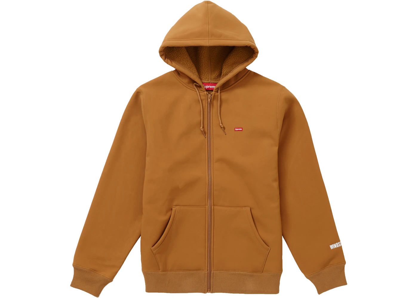 Supreme WINDSTOPPER Zip Up Hooded Sweatshirt (FW19) Copper