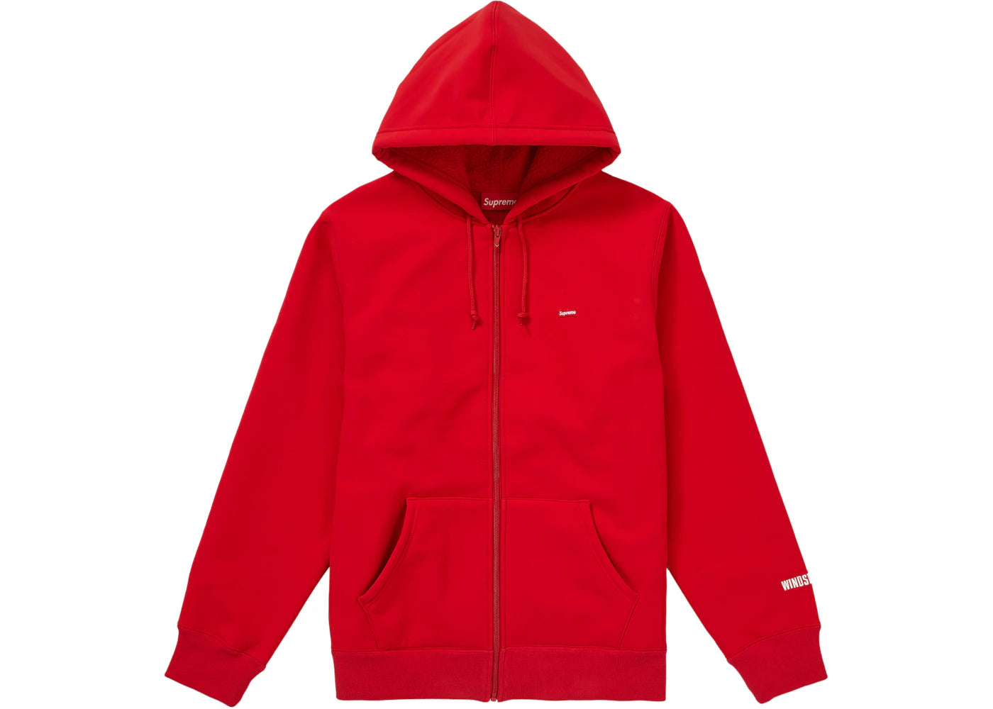 Supreme WINDSTOPPER Zip Up Hooded Sweatshirt (FW19) Red