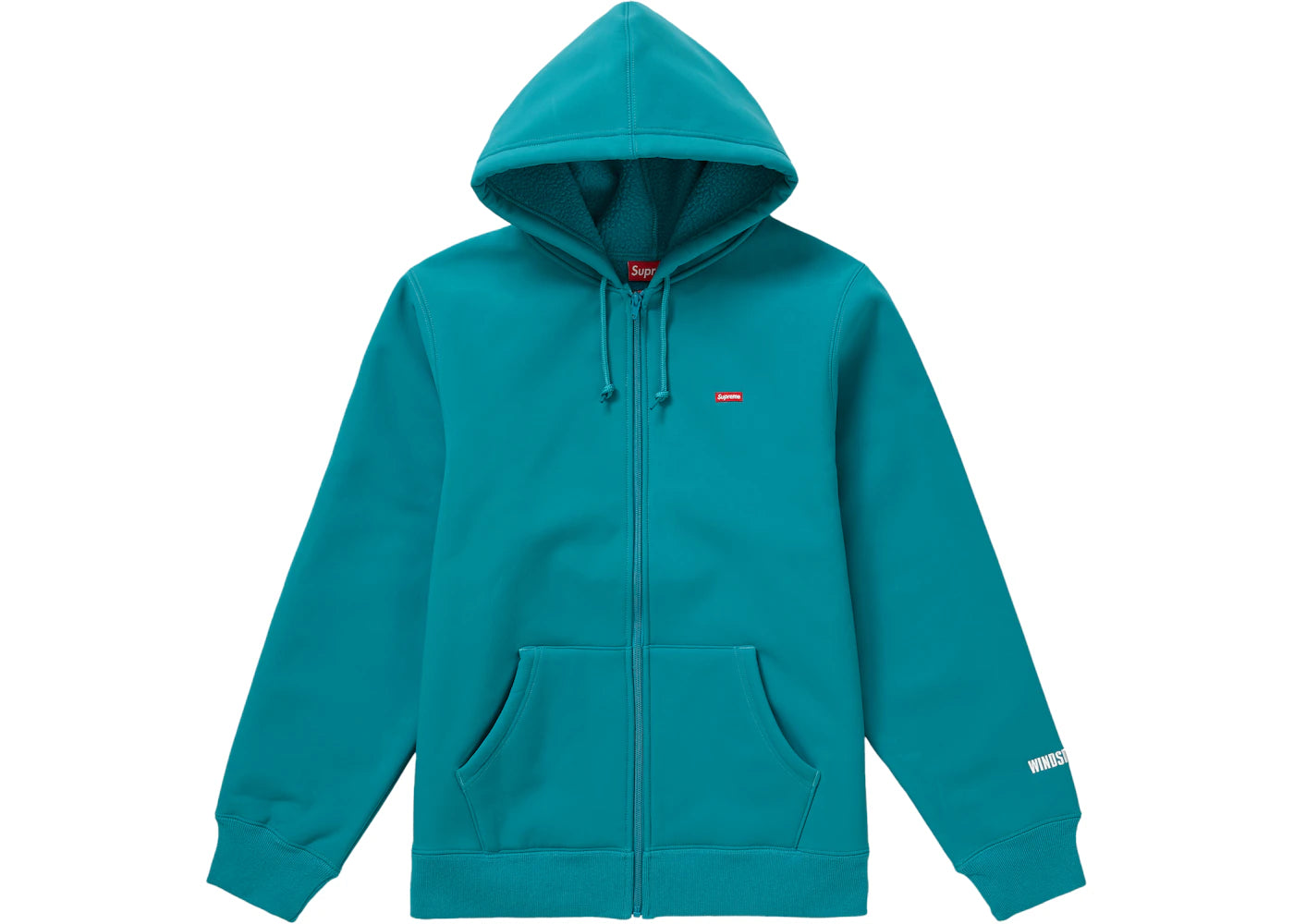 Supreme WINDSTOPPER Zip Up Hooded Sweatshirt (FW19) Teal