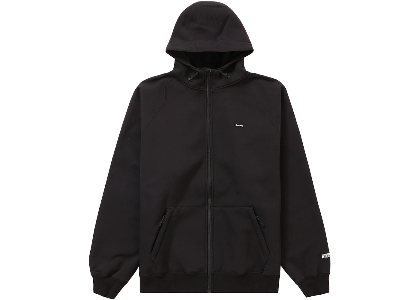 Supreme WINDSTOPPER Zip Up Hooded Sweatshirt (FW21) Black