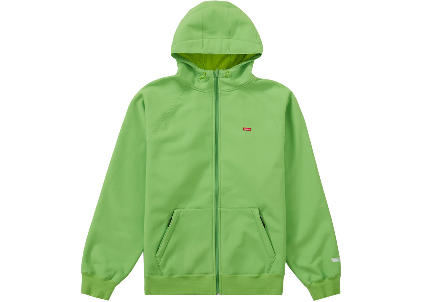 Supreme WINDSTOPPER Zip Up Hooded Sweatshirt (FW21) Bright Green