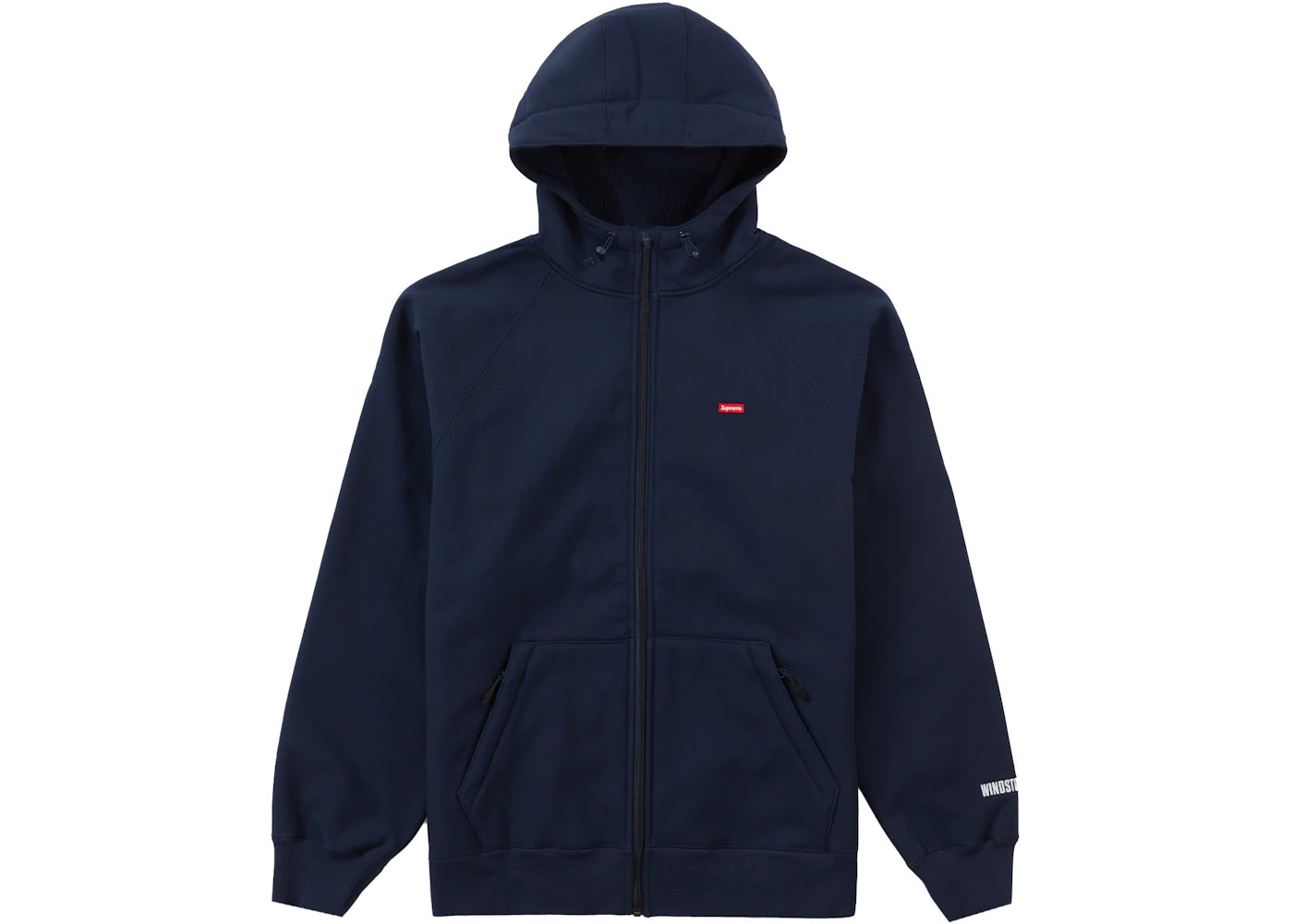 Supreme WINDSTOPPER Zip Up Hooded Sweatshirt (FW21) Navy
