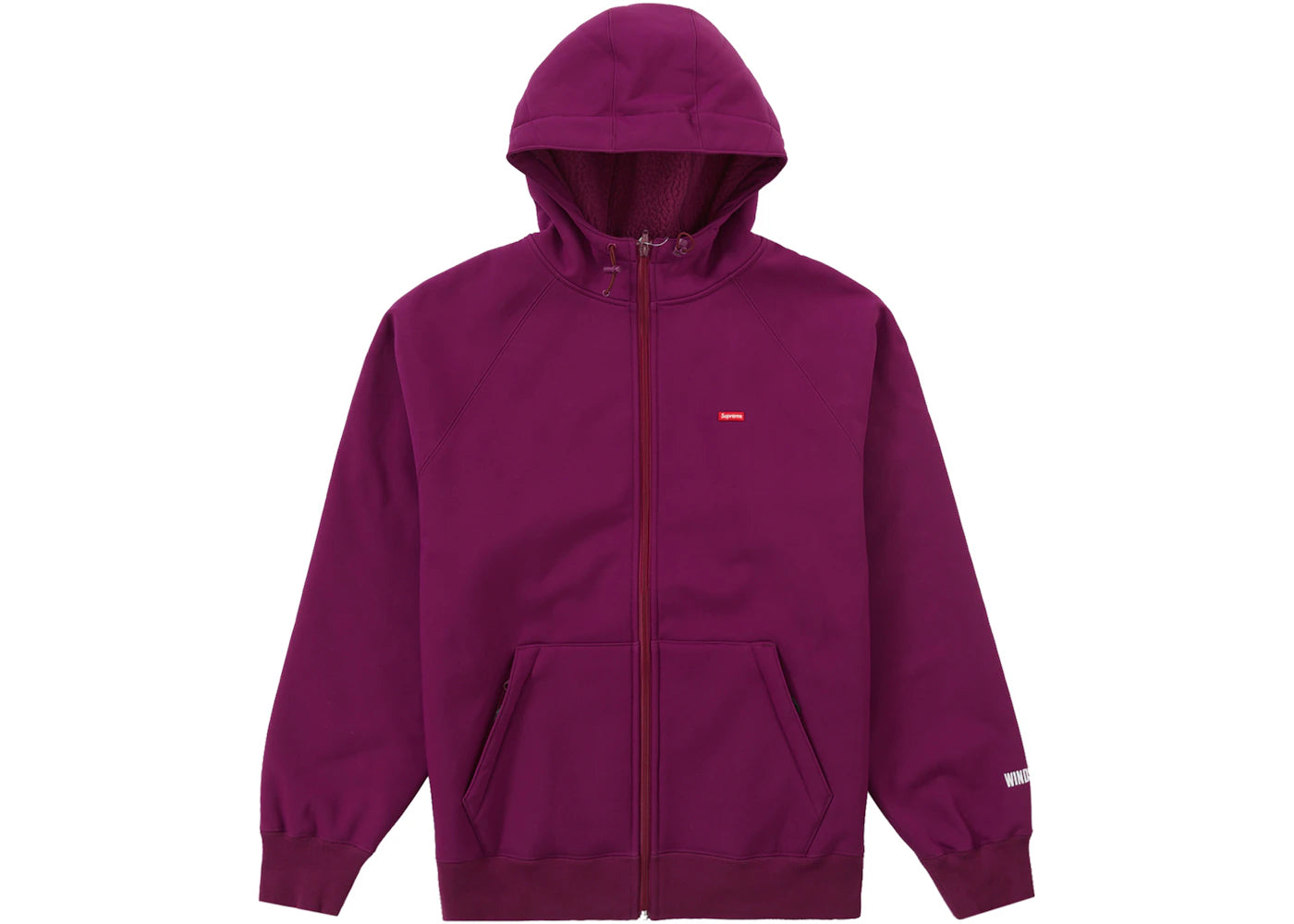 Supreme WINDSTOPPER Zip Up Hooded Sweatshirt (FW21) Purple