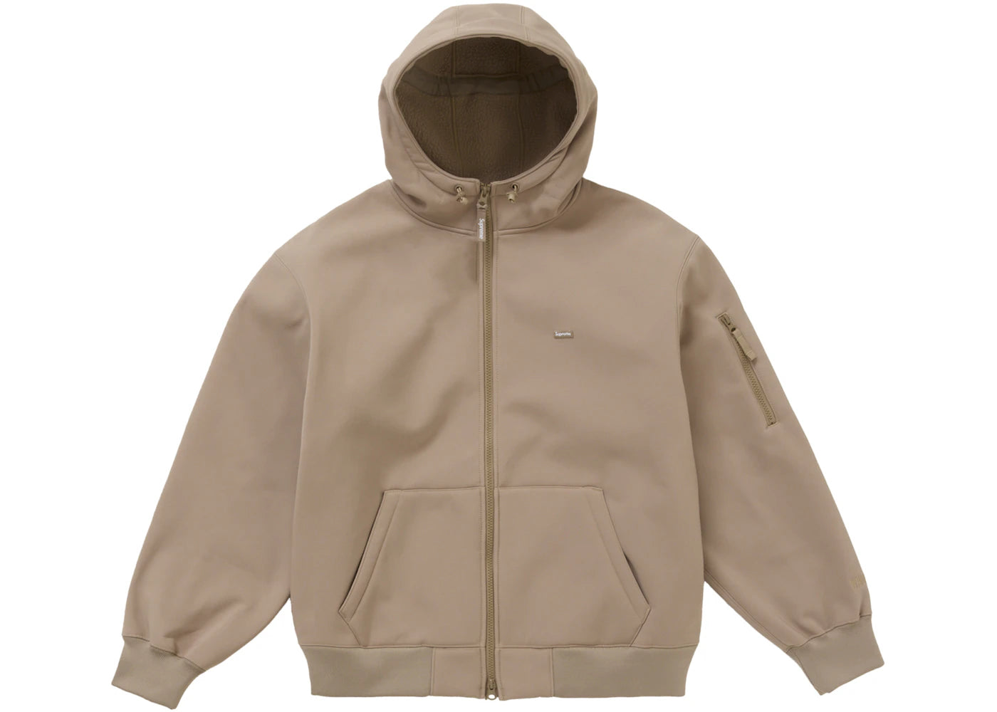 Supreme WINDSTOPPER Zip Up Hooded Sweatshirt (FW24) Taupe