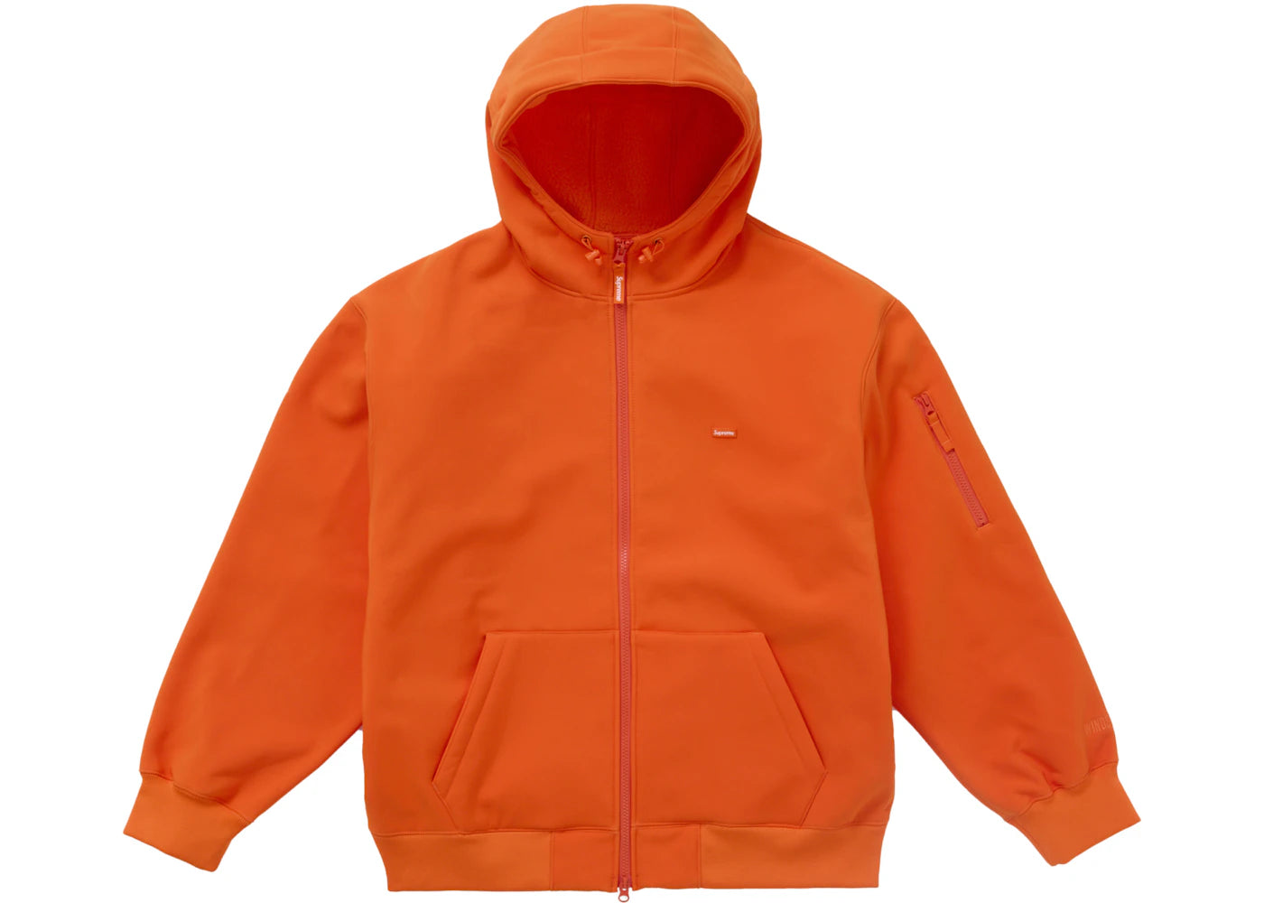 Supreme WINDSTOPPER Zip Up Hooded Sweatshirt (FW24) Orange