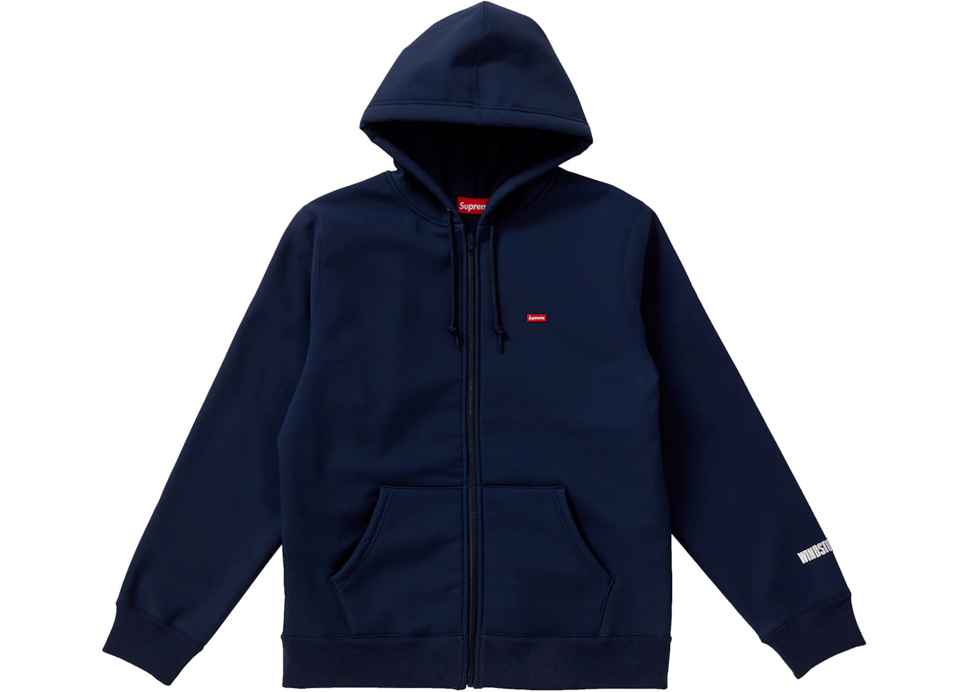 Supreme WINDSTOPPER Zip Up Hooded Sweatshirt Navy