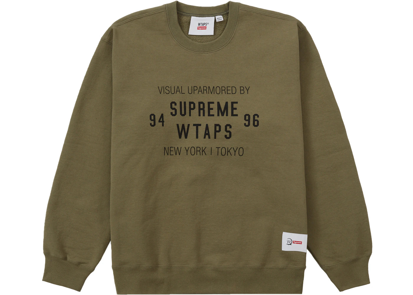 Supreme WTAPS Crewneck Light Olive