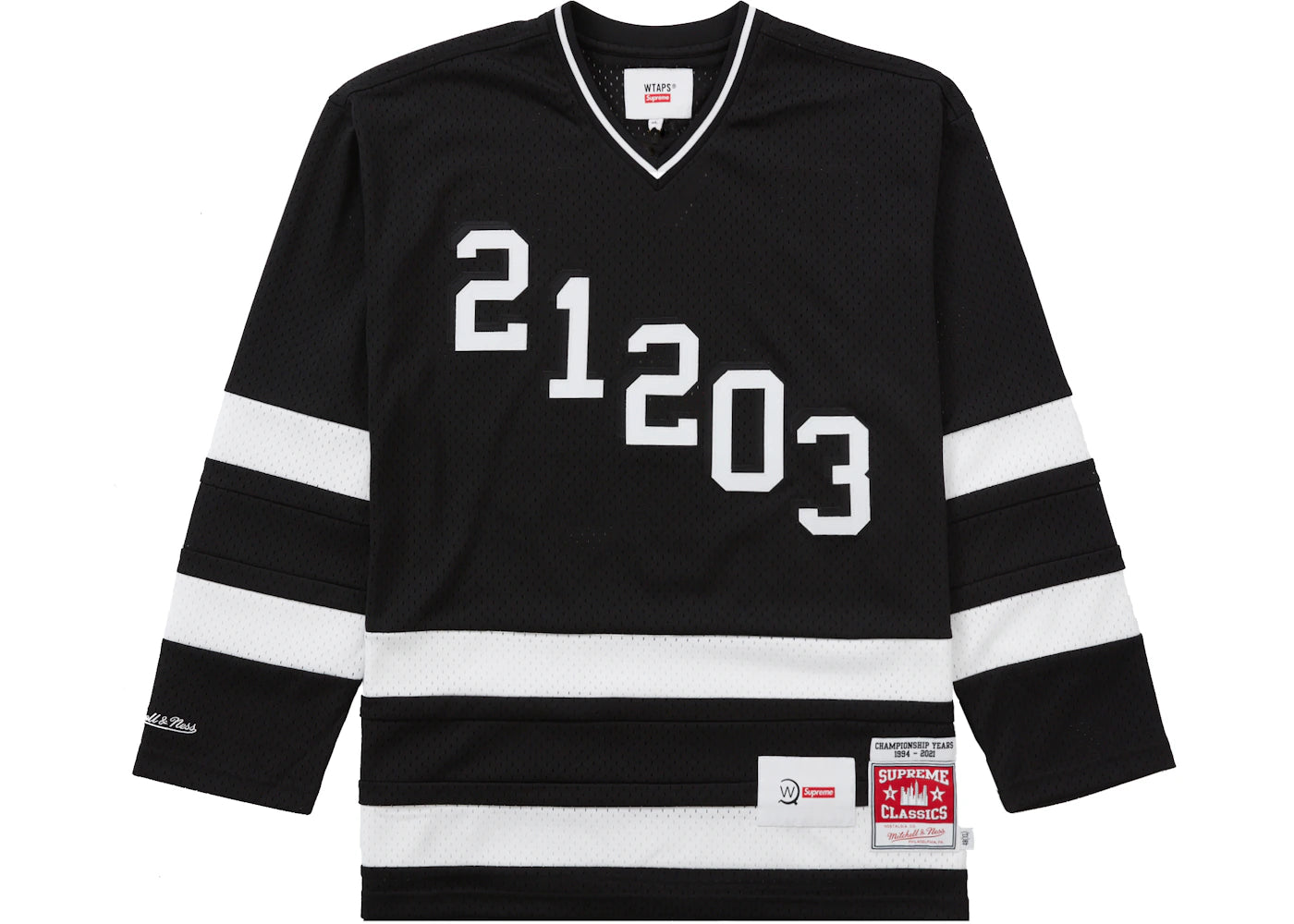 Supreme WTAPS Mitchell & Ness Hockey Jersey Black
