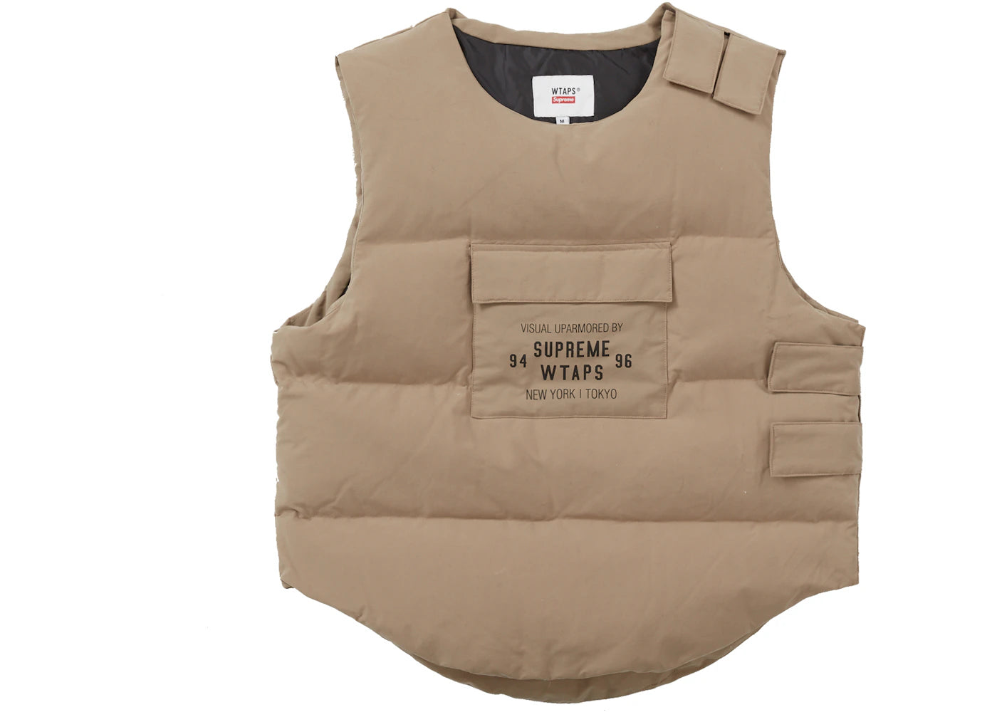 Supreme WTAPS Tactical Down Vest Tan