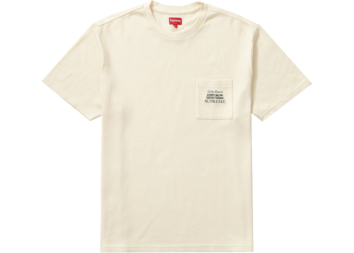 Supreme Waffle Pocket Tee Natural