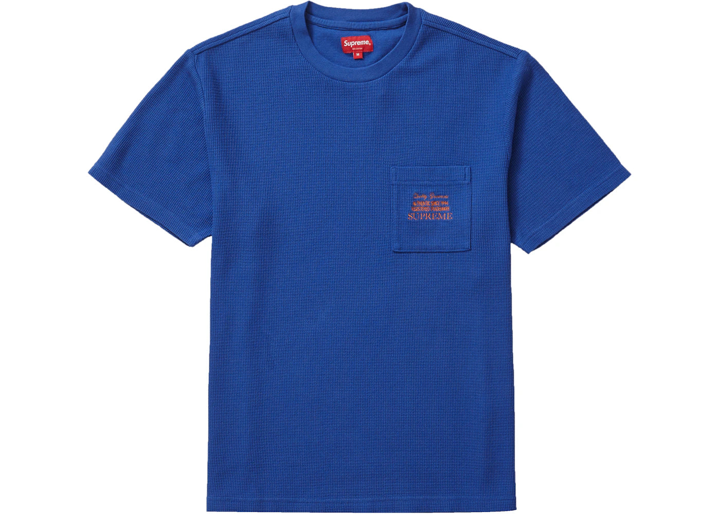 Supreme Waffle Pocket Tee Royal