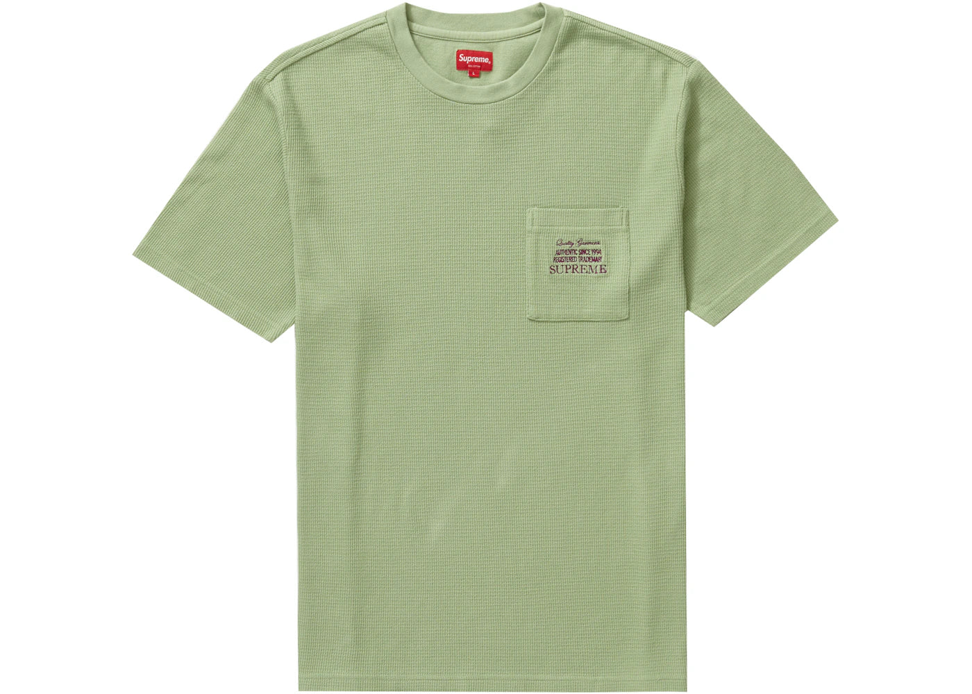Supreme Waffle Pocket Tee Sage