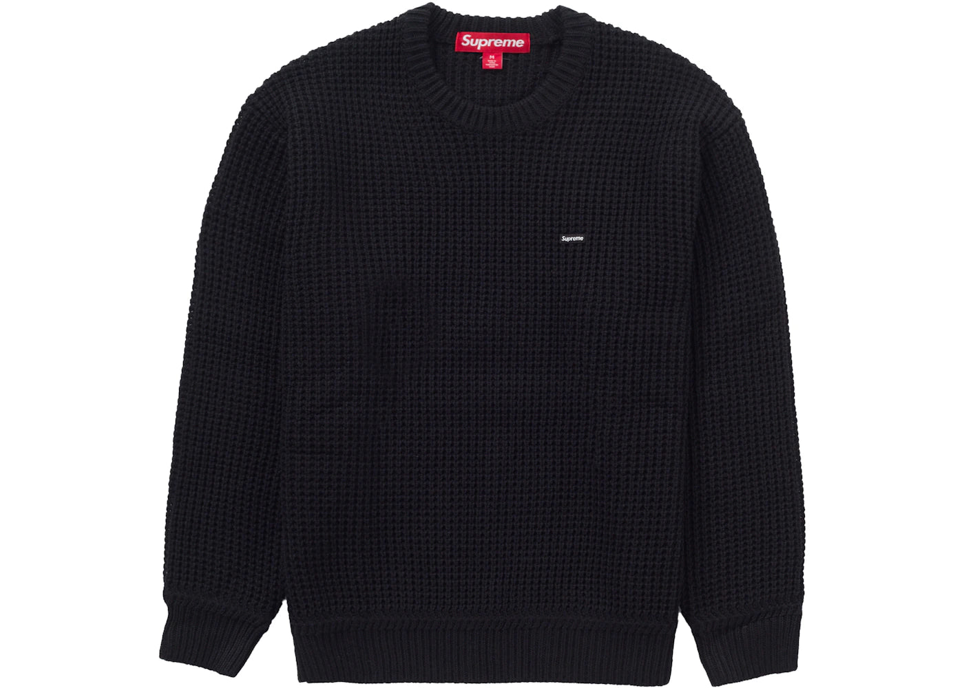 Supreme Waffle Small Box Sweater Black