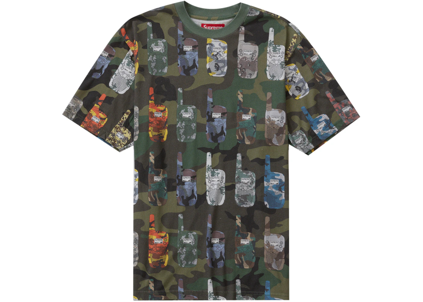 Supreme Walkie Talkie S/S Top Woodland Camo