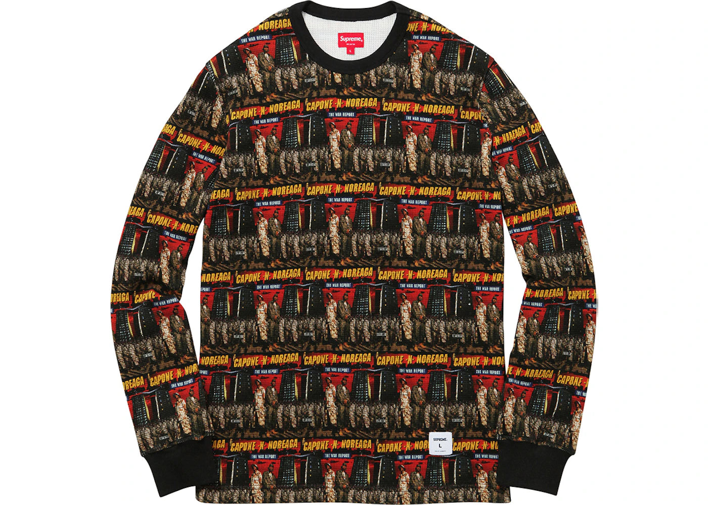 Supreme War Report Waffle Thermal Black