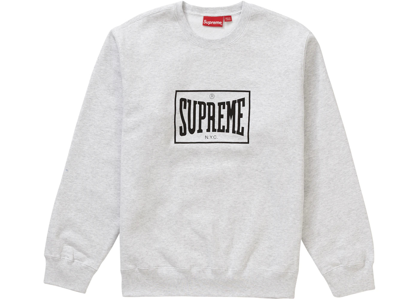 Supreme Warm Up Crewneck Ash Grey