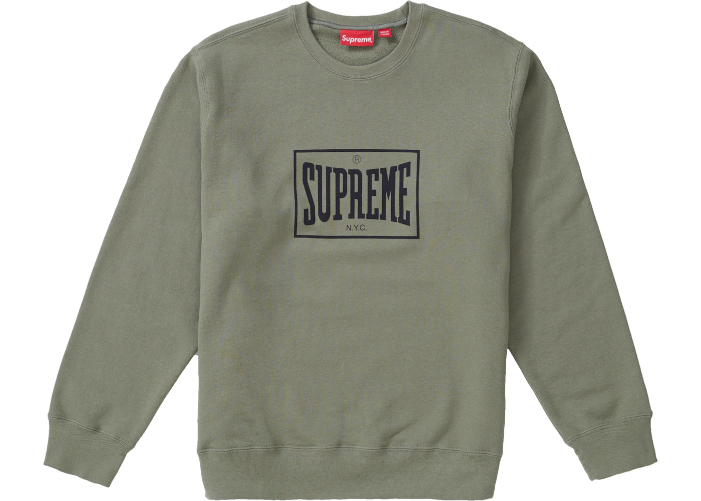 Supreme Warm Up Crewneck Light Olive
