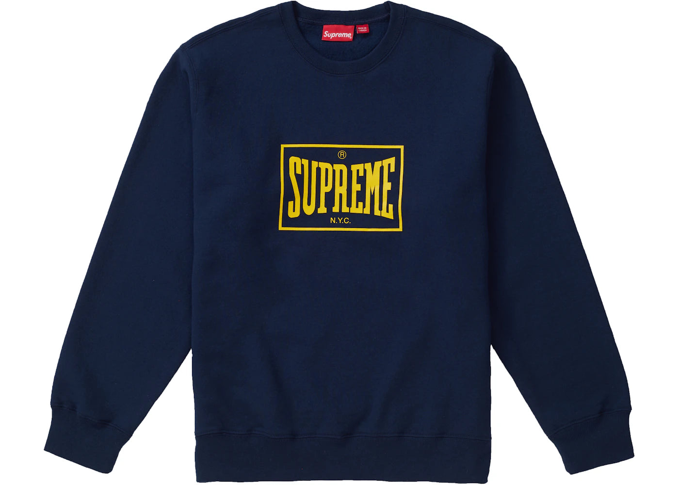 Supreme Warm Up Crewneck Navy