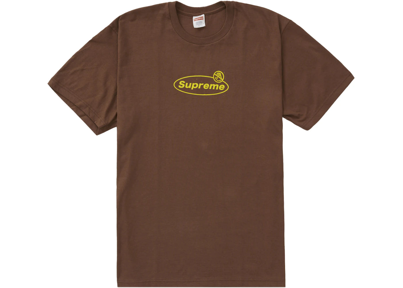 Supreme Warning Tee Brown