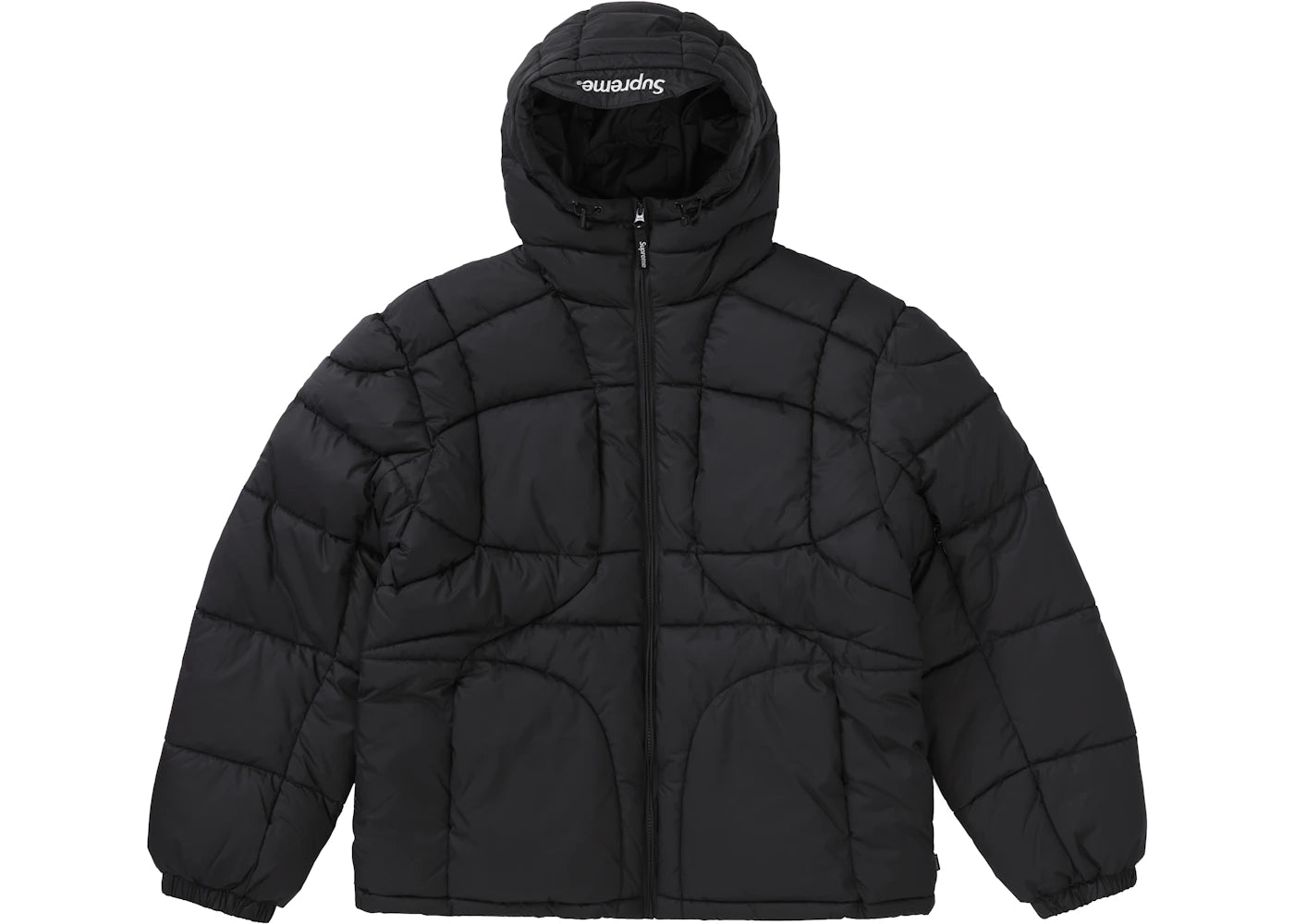 Supreme Warp Hooded Puffy Jacket Black