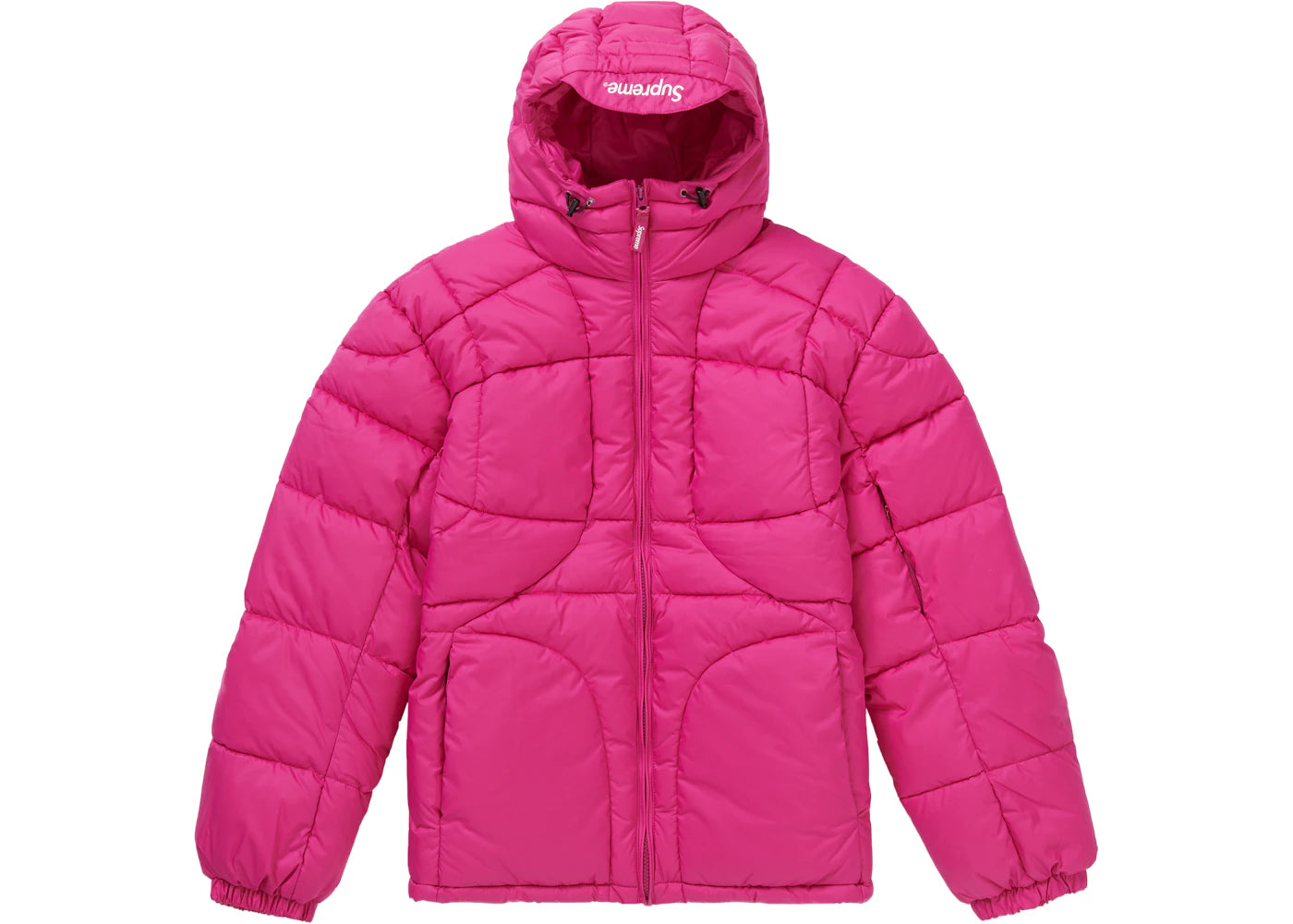 Supreme Warp Hooded Puffy Jacket Fuchsia