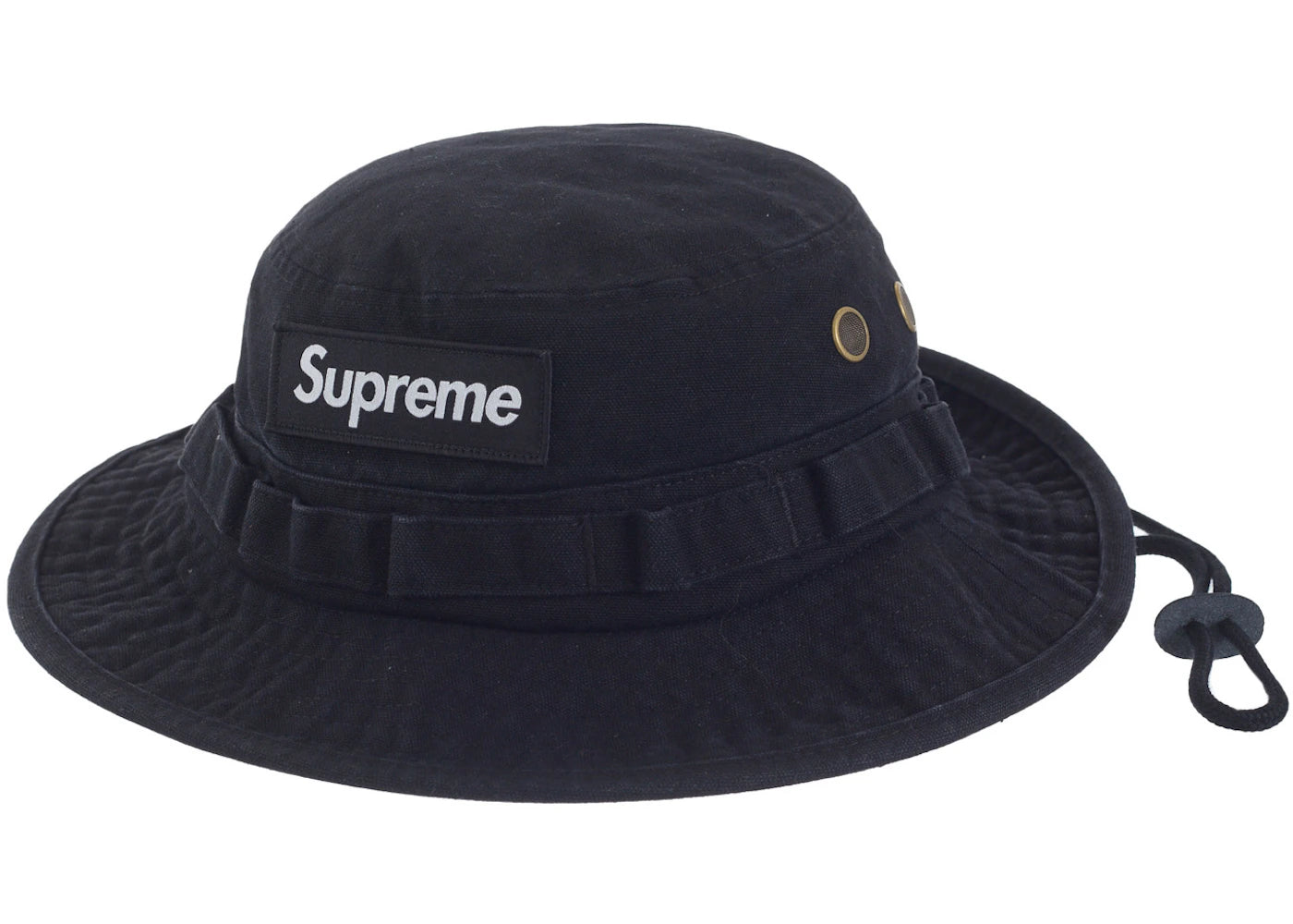 Supreme Washed Canvas Boonie Black