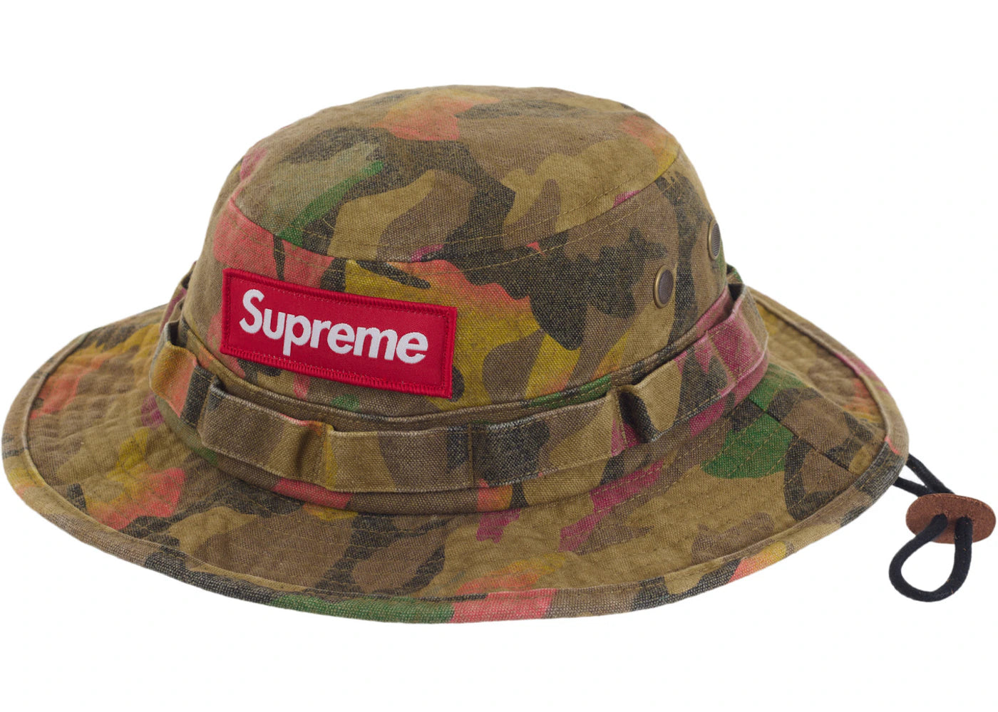 Supreme Washed Canvas Boonie Tan Camo