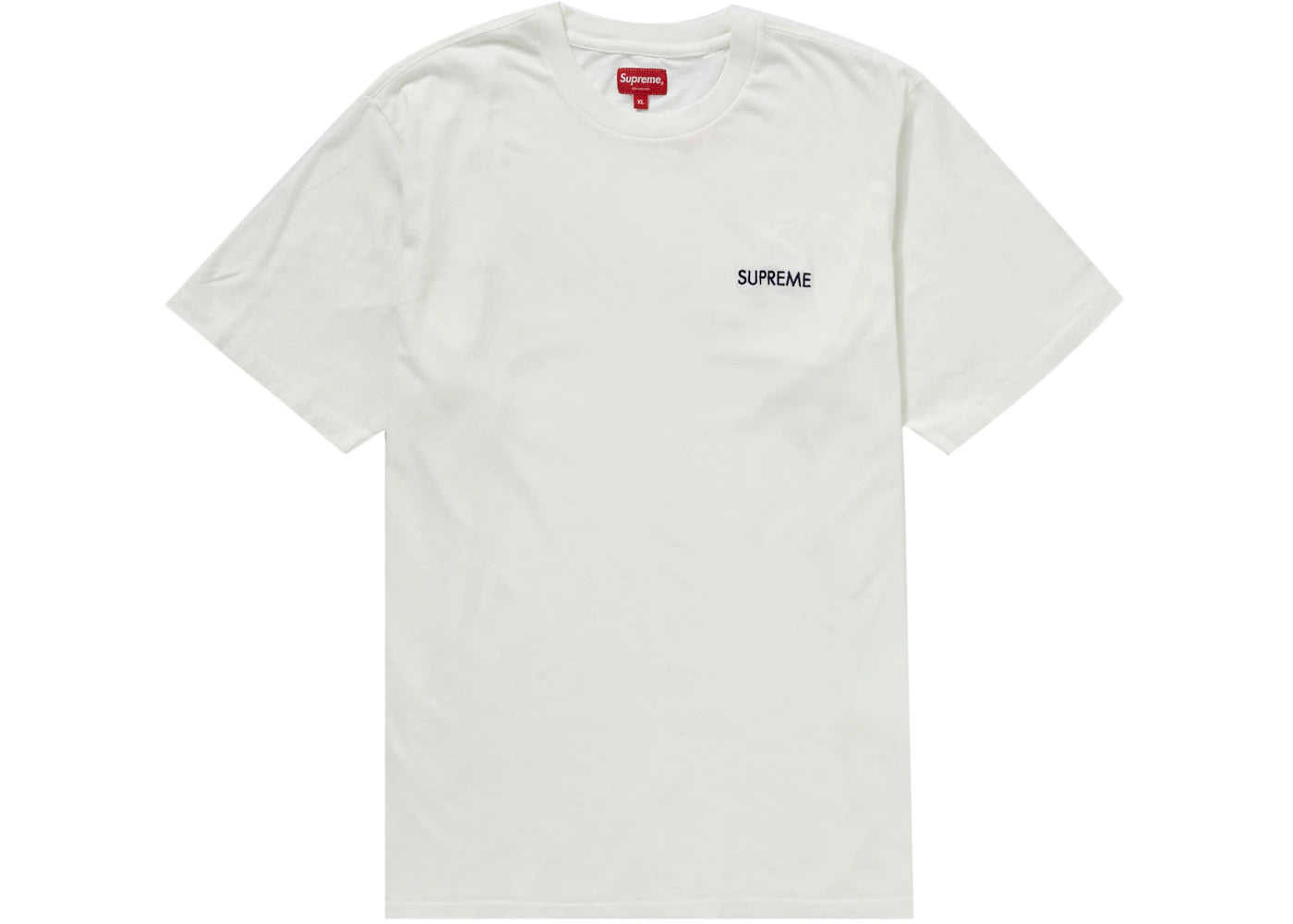 Supreme Washed Capital S/S Top White