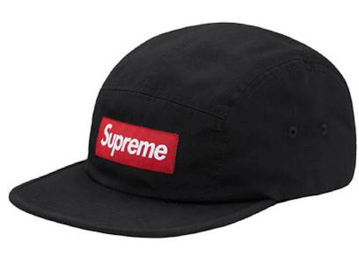 Supreme Washed Chino Twill Camp Cap Black