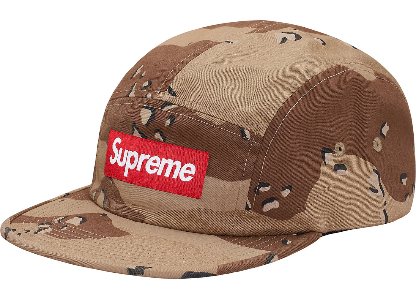 Supreme Washed Chino Twill Camp Cap Desrt Camo