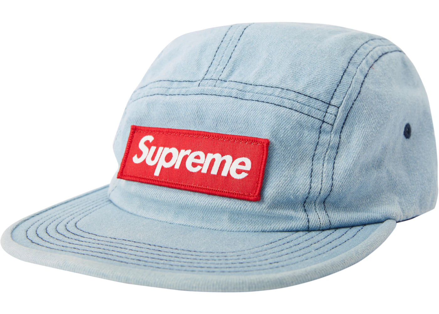 Supreme Washed Chino Twill Camp Cap (FW18) Denim