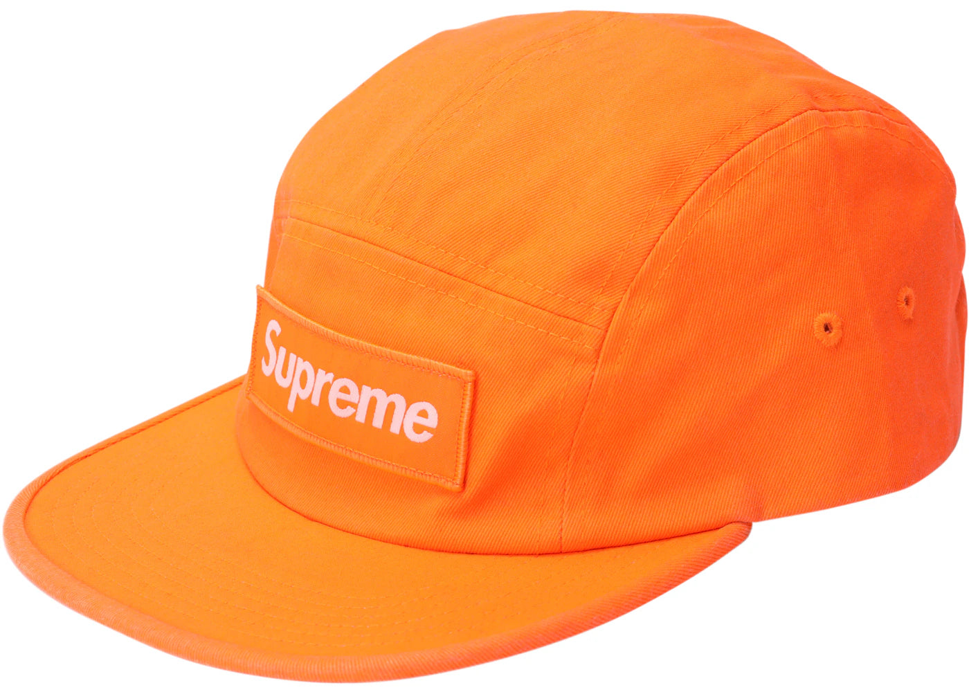 Supreme Washed Chino Twill Camp Cap (FW18) Neon Orange