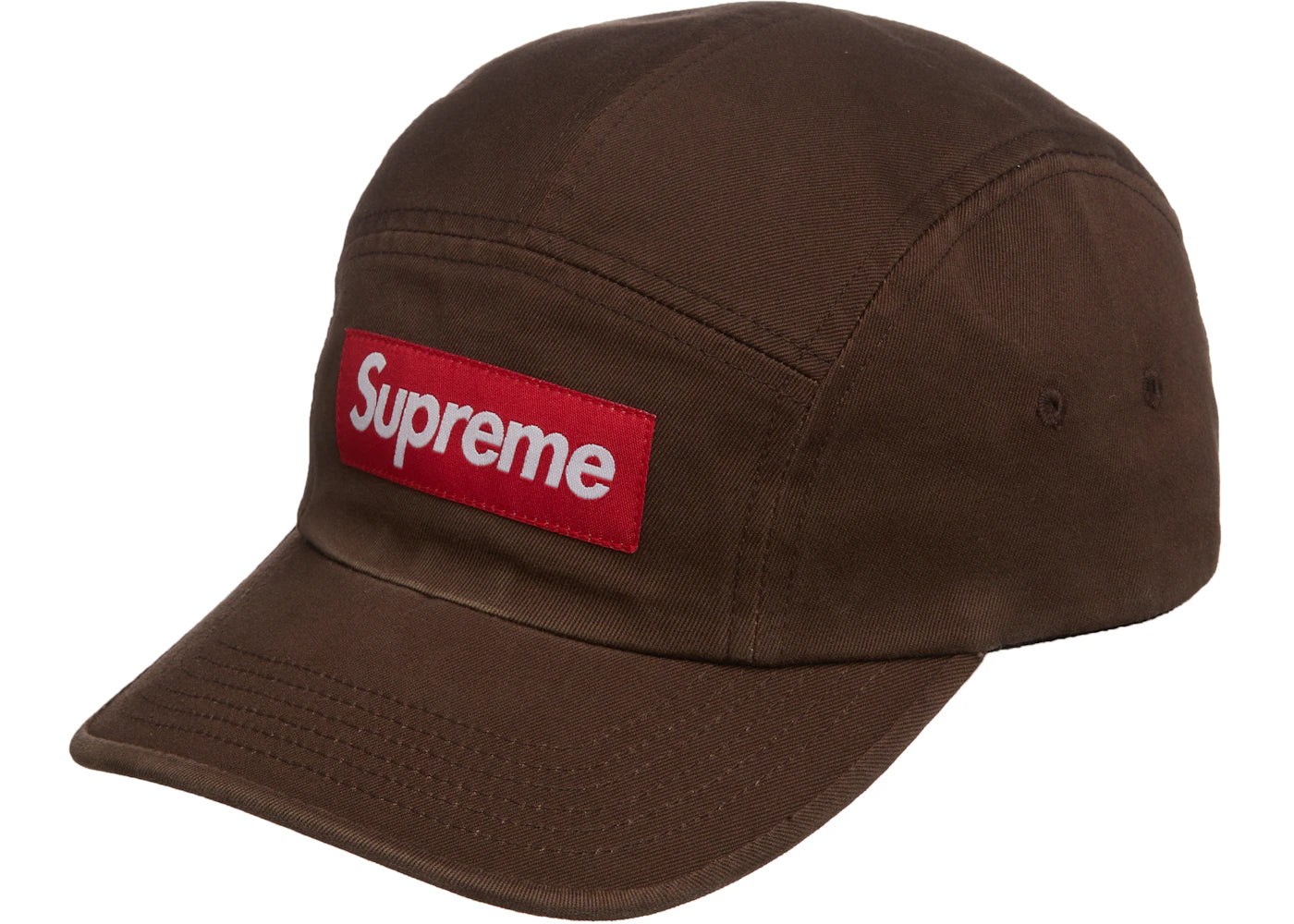 Supreme Washed Chino Twill Camp Cap (FW21) Brown