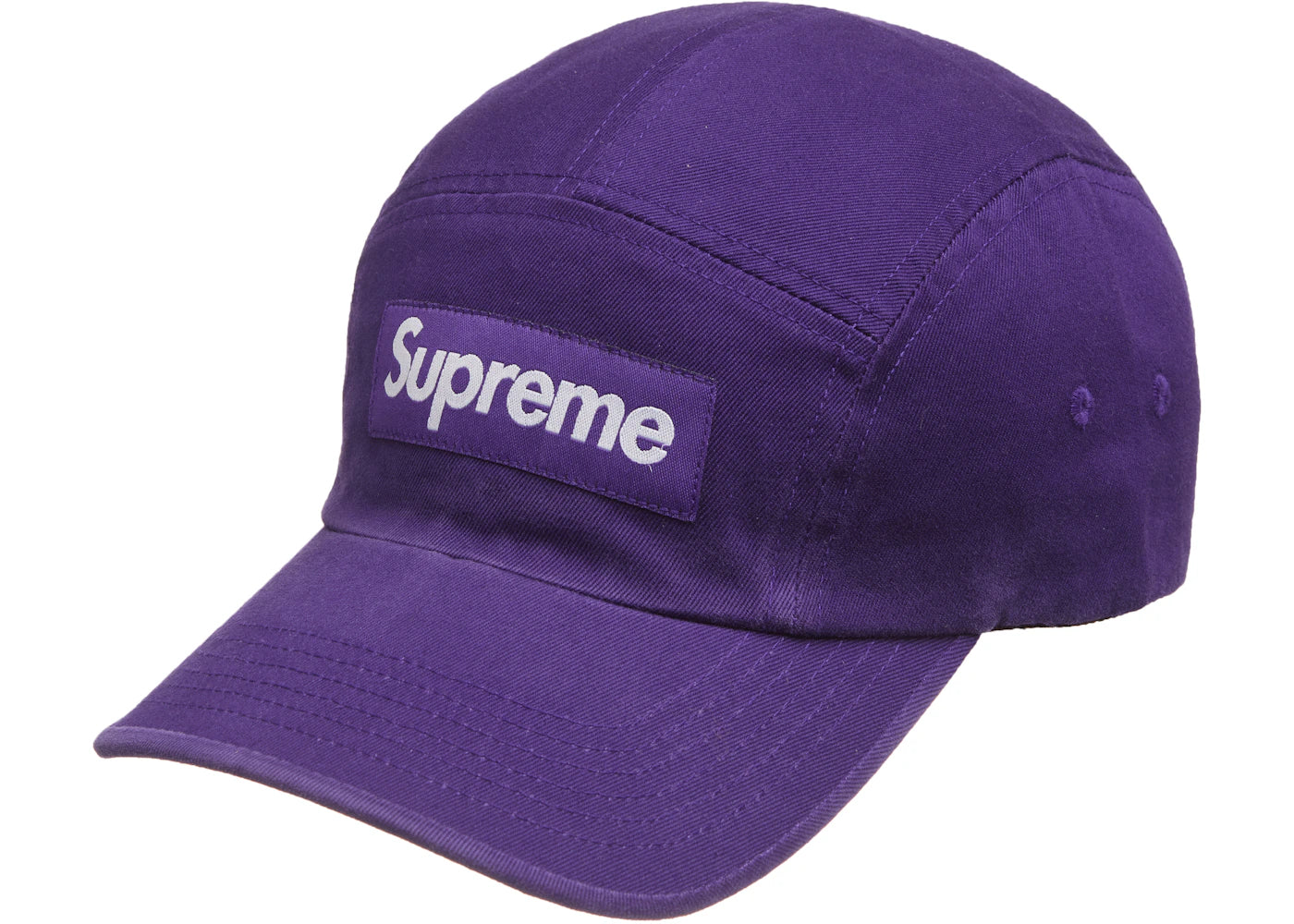 Supreme Washed Chino Twill Camp Cap (FW21) Dark Purple