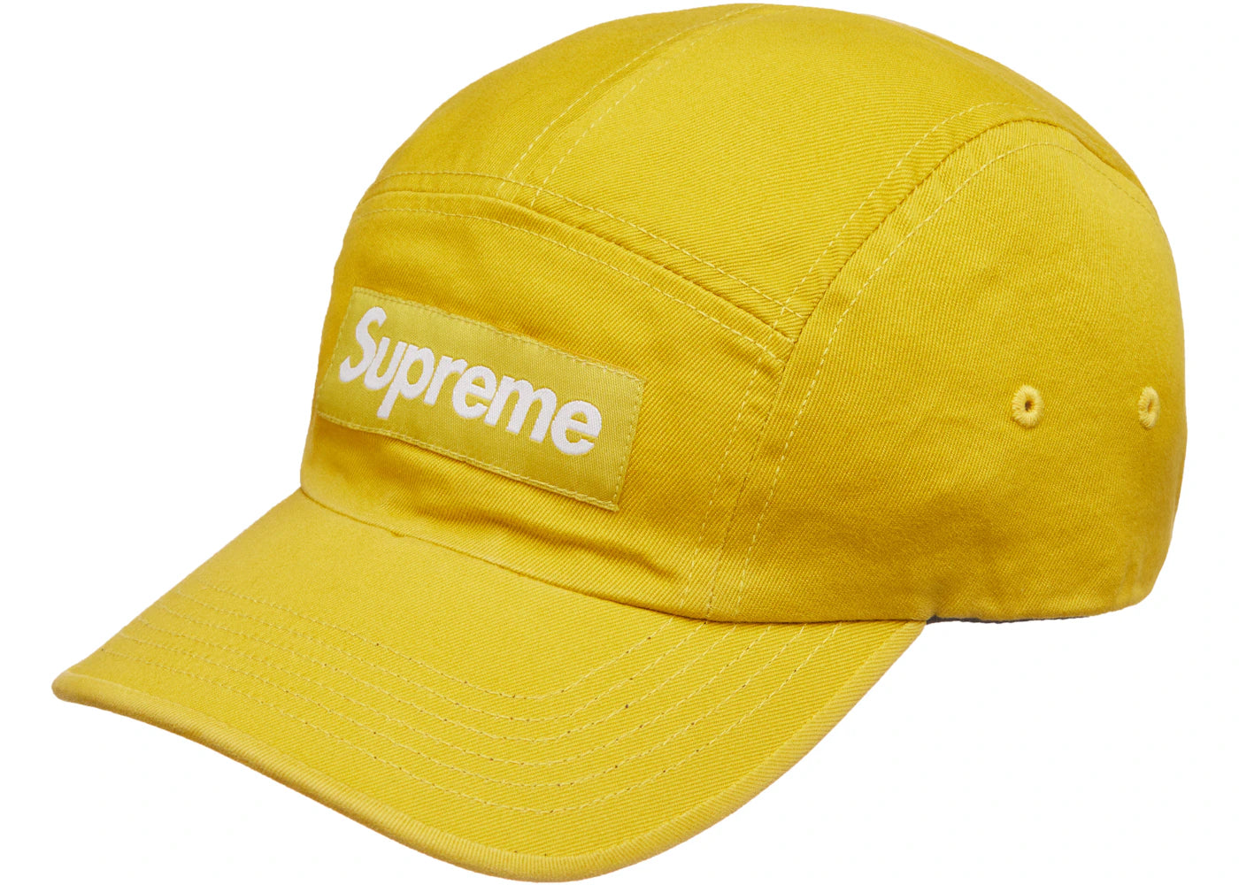 Supreme Washed Chino Twill Camp Cap (FW21) Sulfur