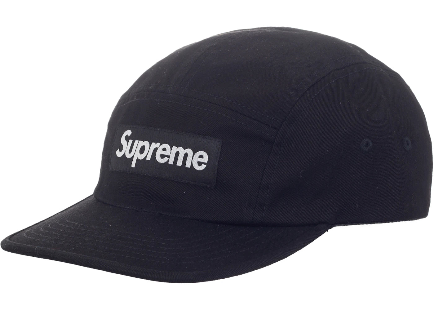 Supreme Washed Chino Twill Camp Cap (FW23) Black