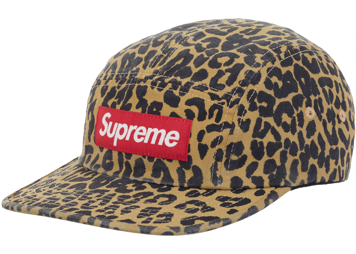 Supreme Washed Chino Twill Camp Cap (FW23) Leopard