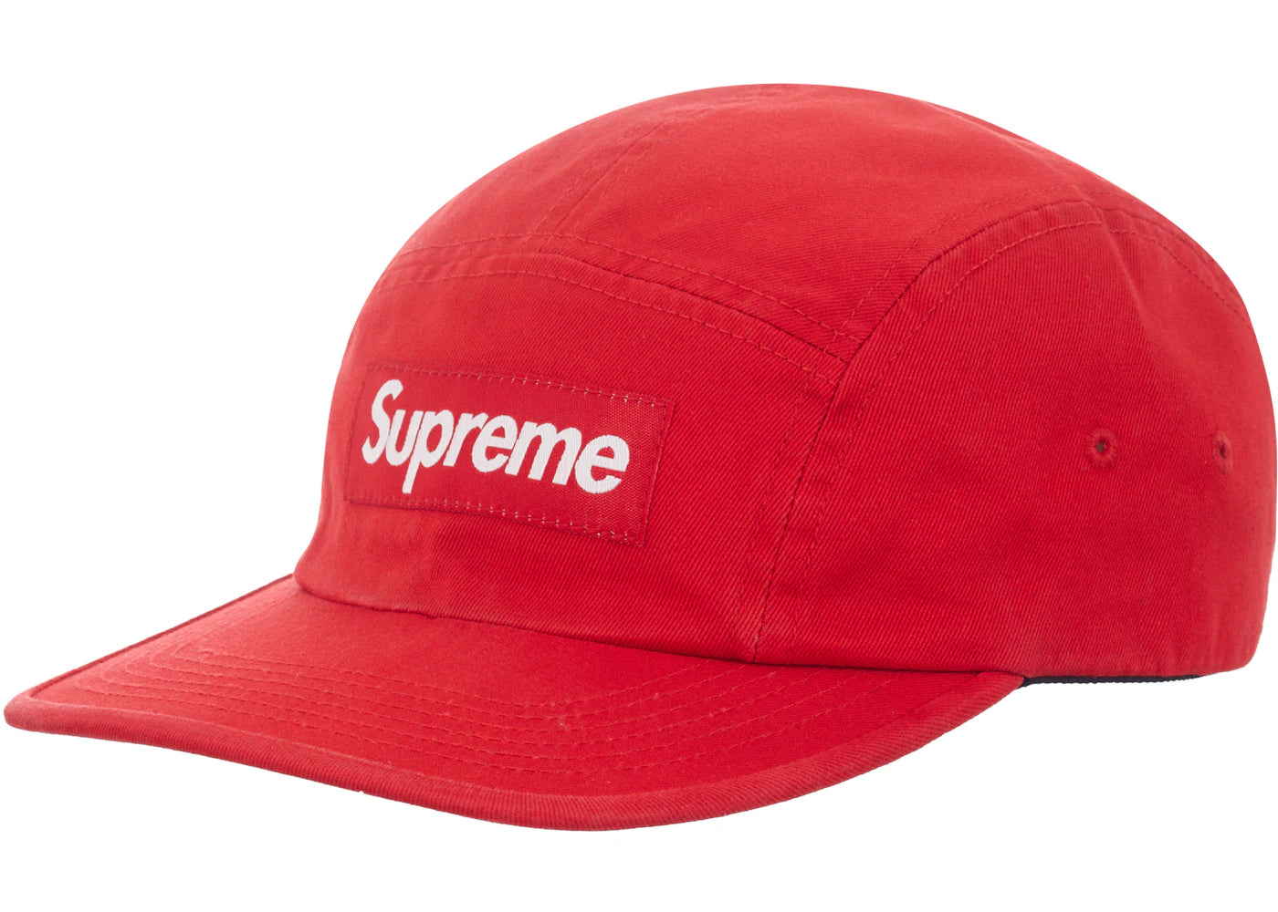 Supreme Washed Chino Twill Camp Cap (FW23) Red