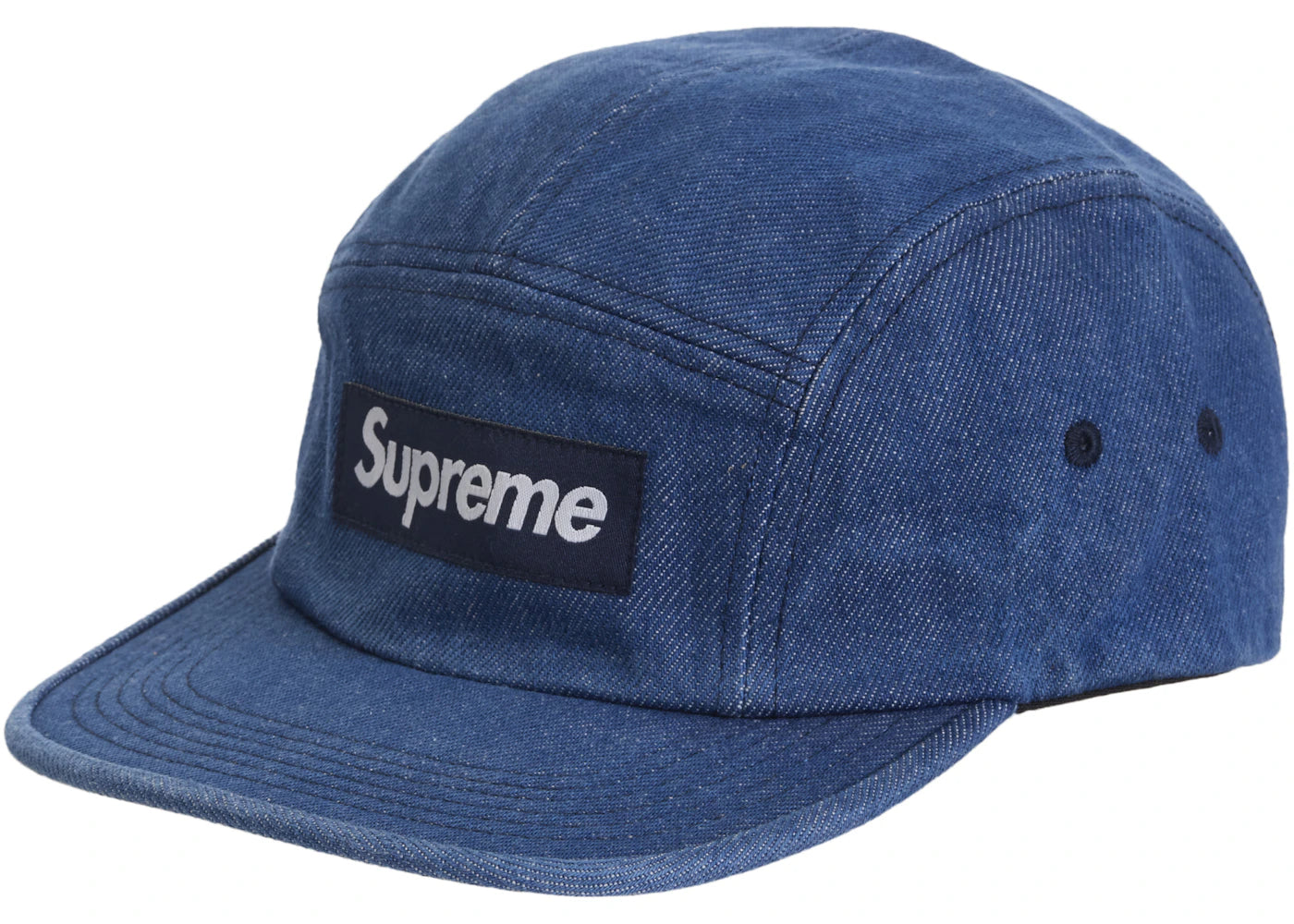 Supreme Washed Chino Twill Camp Cap (FW24) Denim