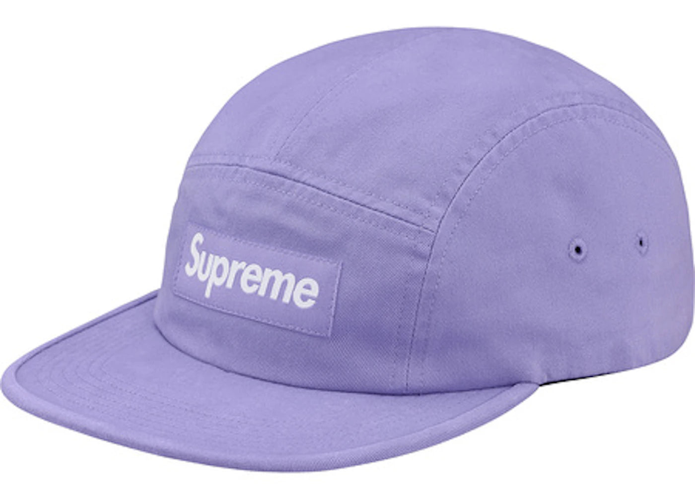 Supreme Washed Chino Twill Camp Cap (SS18) Light Purple