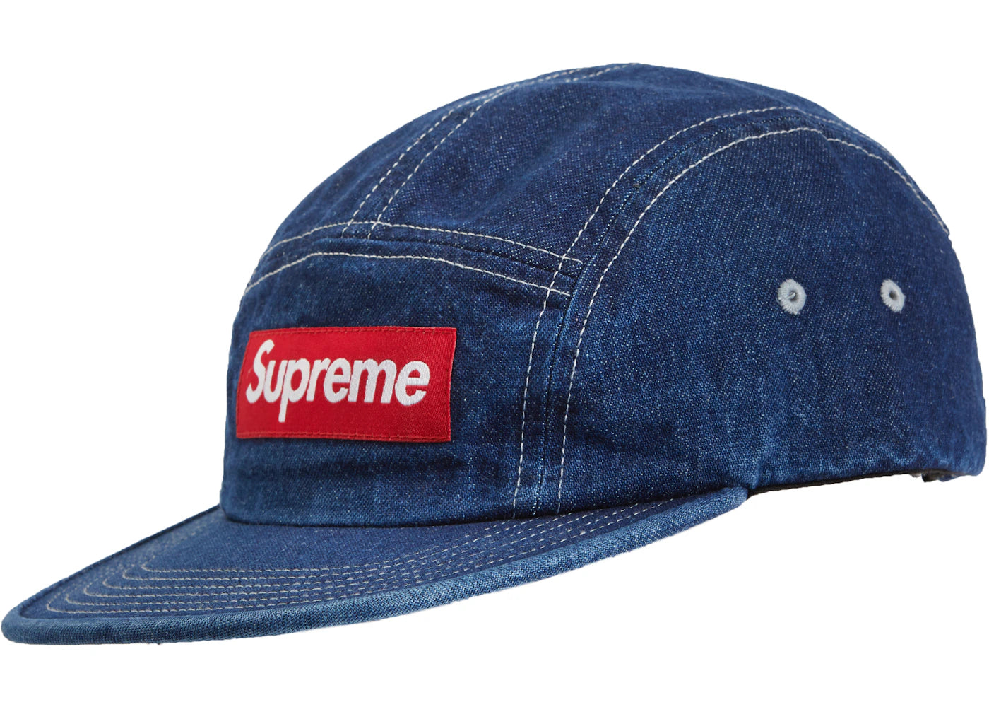 Supreme Washed Chino Twill Camp Cap (SS19) Denim