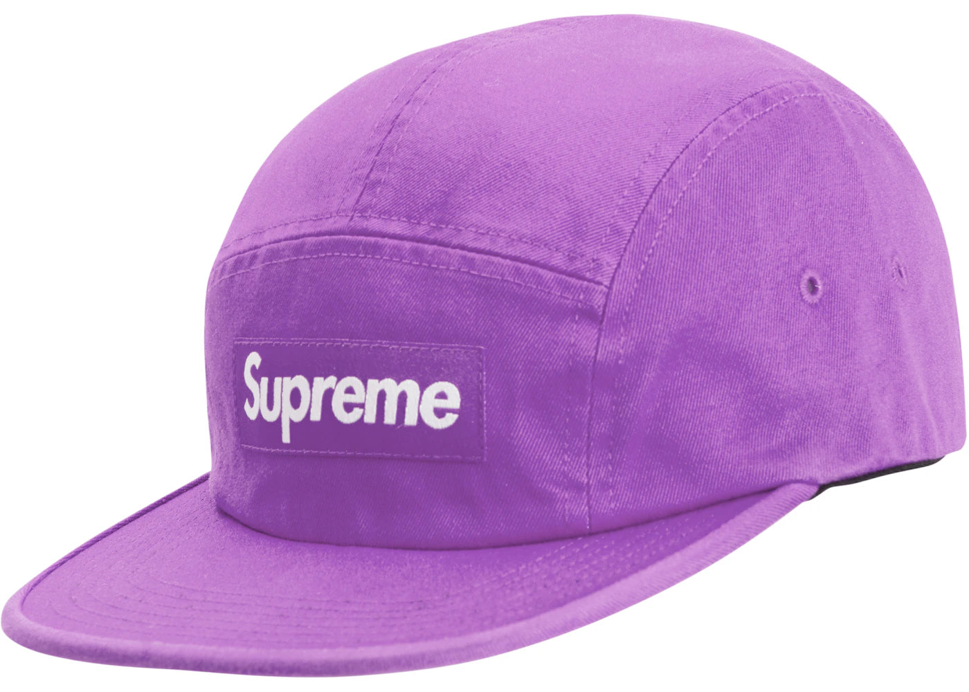 Supreme Washed Chino Twill Camp Cap (SS19) Light Purple