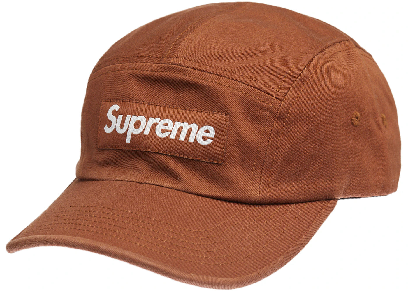 Supreme Washed Chino Twill Camp Cap Cap (SS22) Brown
