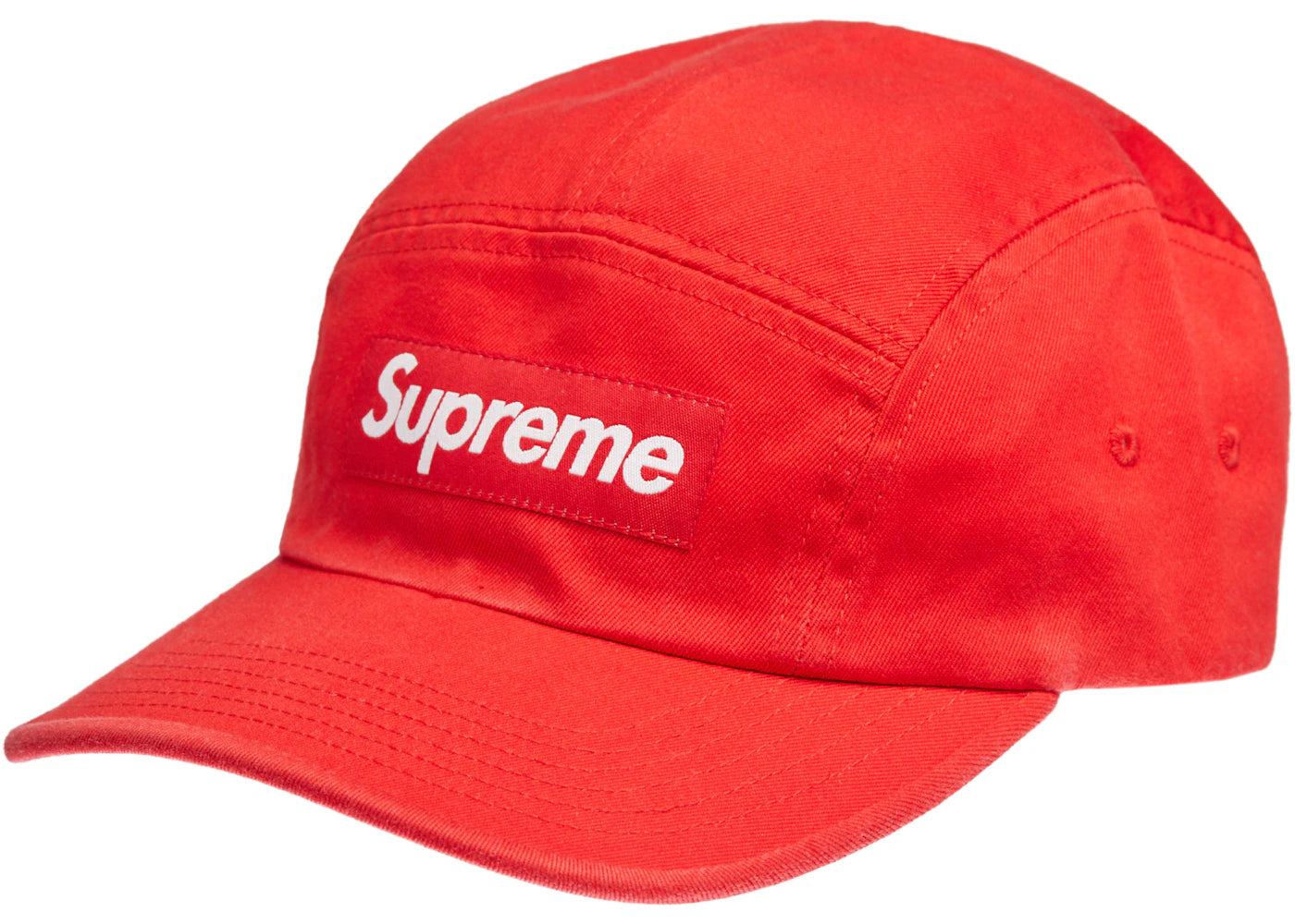 Supreme Washed Chino Twill Camp Cap Cap (SS22) Red