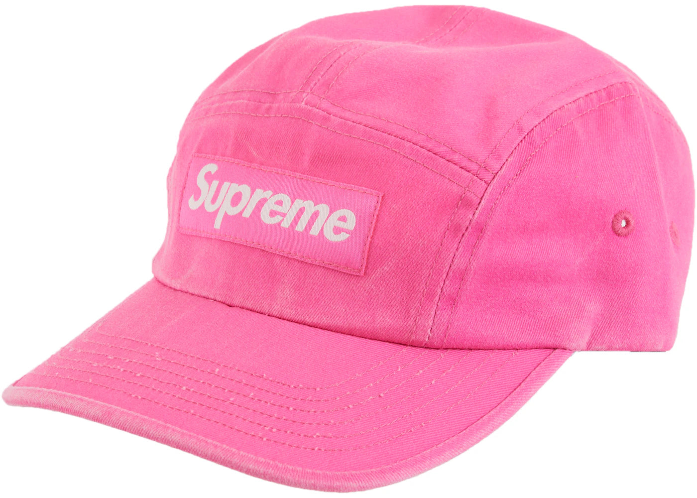 Supreme Washed Chino Twill Camp Cap (SS23) Pink