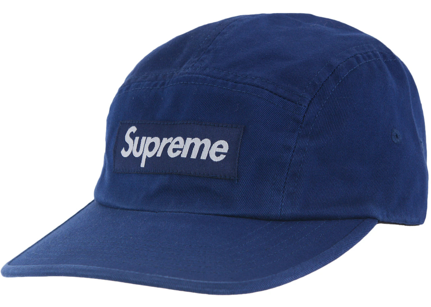 Supreme Washed Chino Twill Camp Cap (SS24) Navy