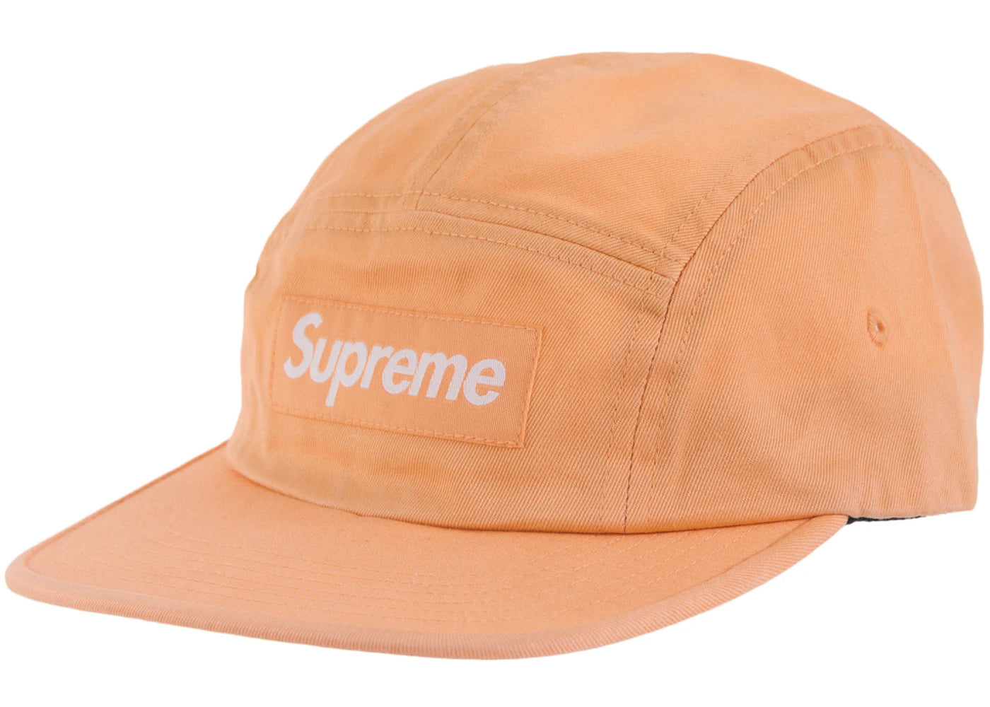 Supreme Washed Chino Twill Camp Cap (SS24) Peach